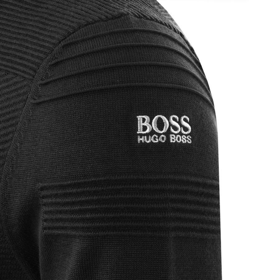 black boss jumper