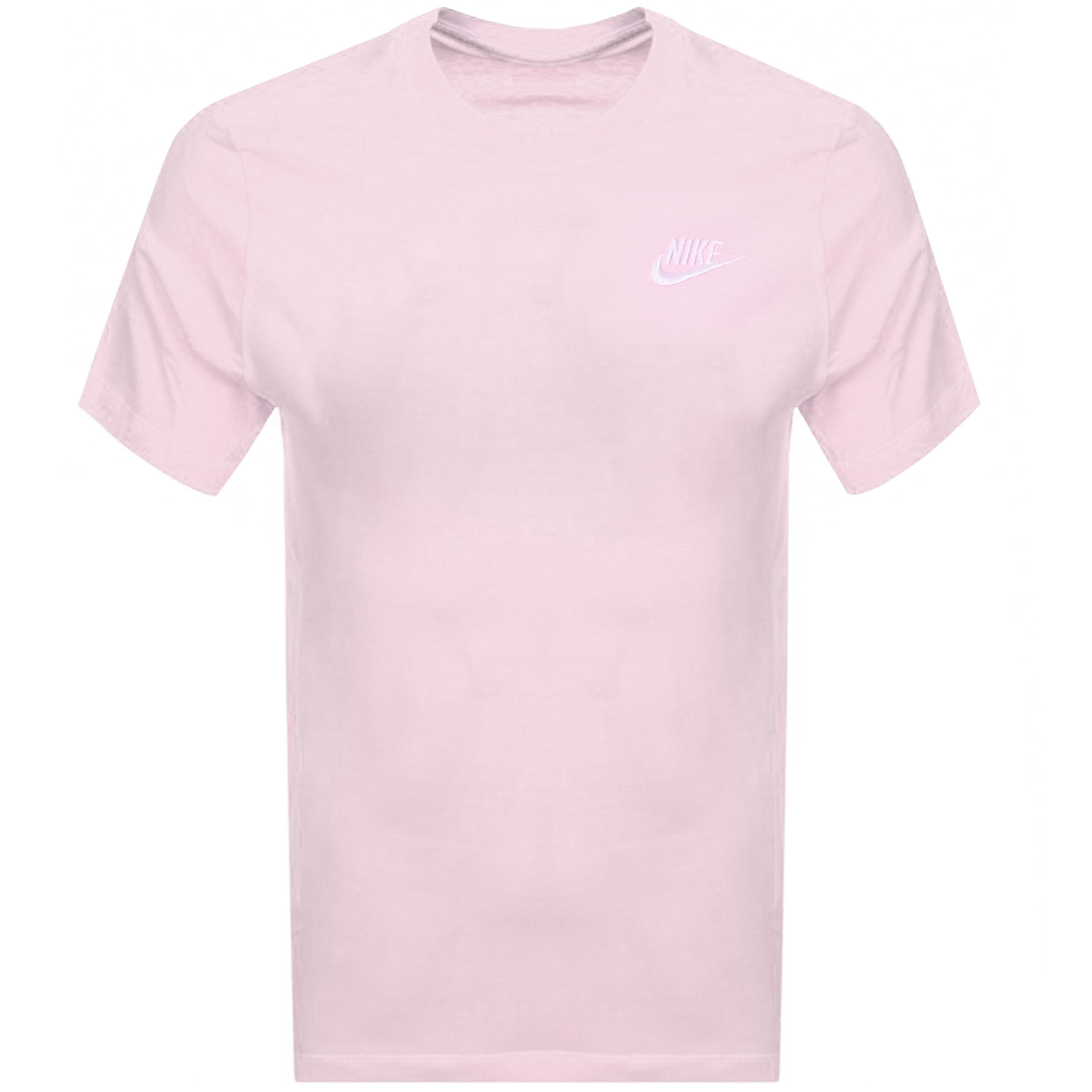 nike club tee pink