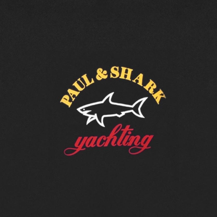 Paul & Shark Cotton Paul And Shark Logo T Shirt in Black for Men - Lyst