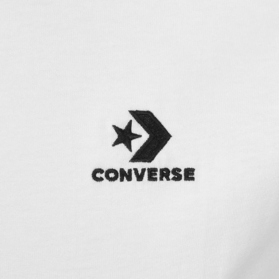 Converse Cotton Star Chevron Logo T Shirt in White for Men - Lyst