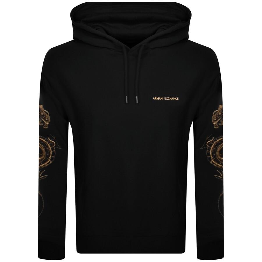 Black armani hoodie deals