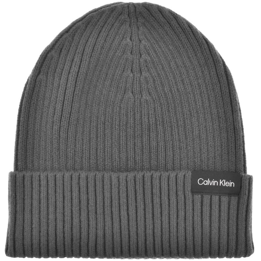 Calvin Klein Knit Beanie Hat in Gray for Men | Lyst