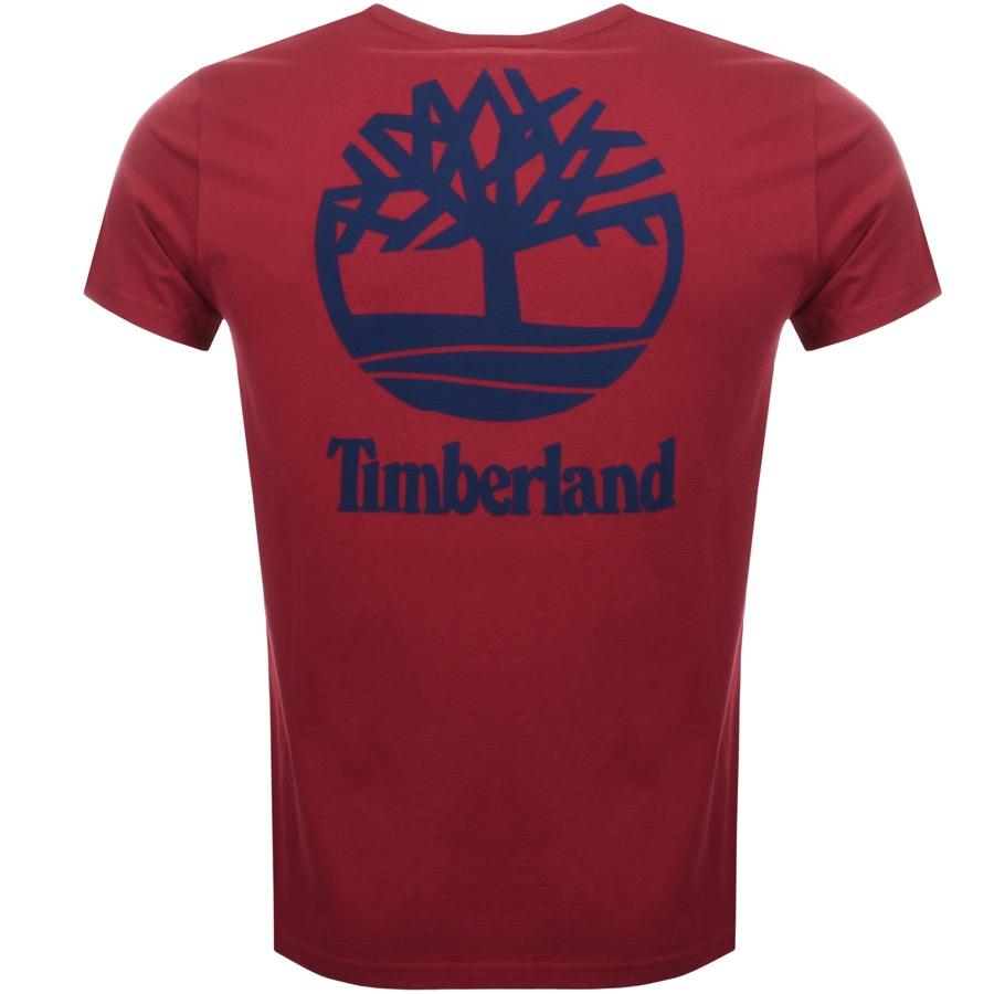 red timberland t shirt