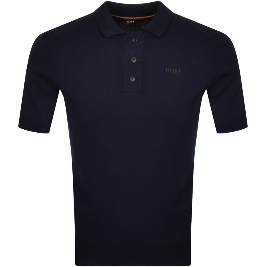 boss knitted polo
