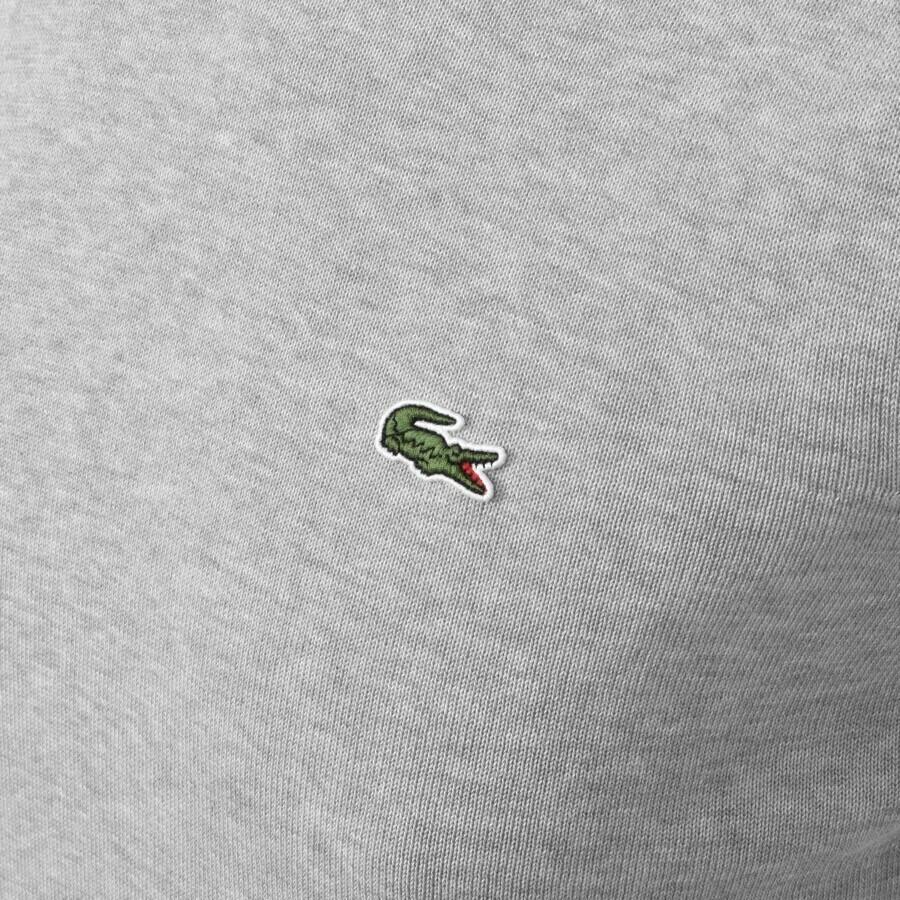 Lacoste Crew Neck Knit Jumper in Grey for Men Lyst UK