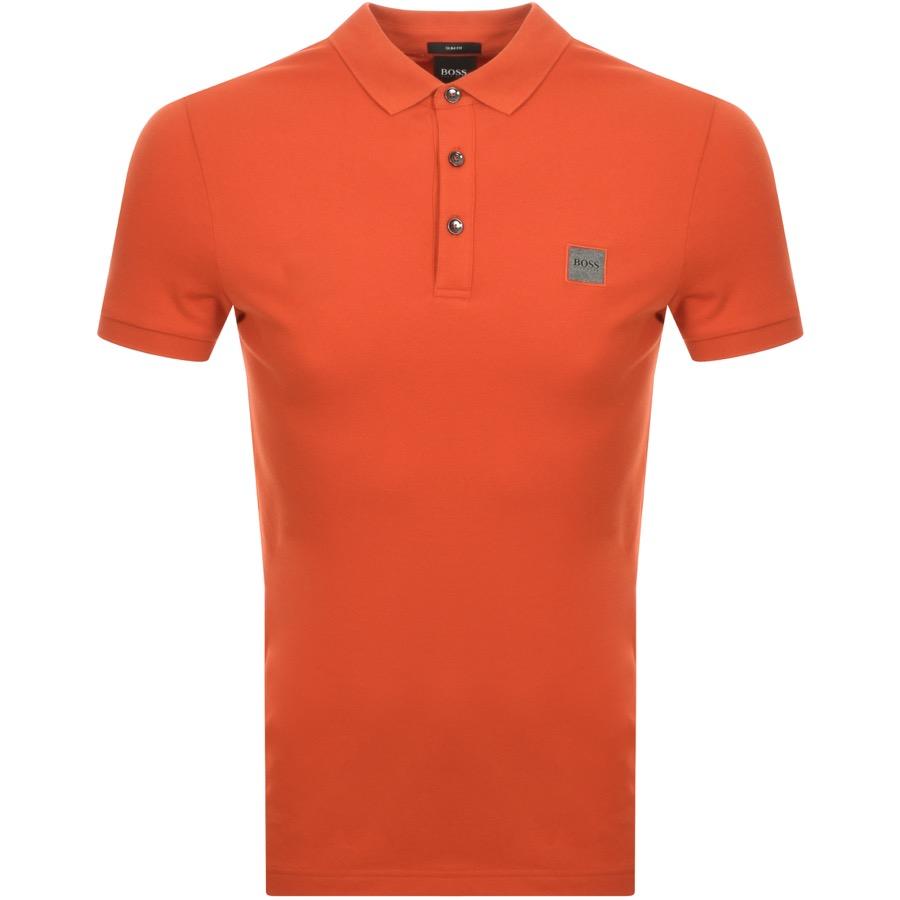 BOSS by HUGO BOSS Passenger Polo T Shirt Orange for Men | Lyst UK