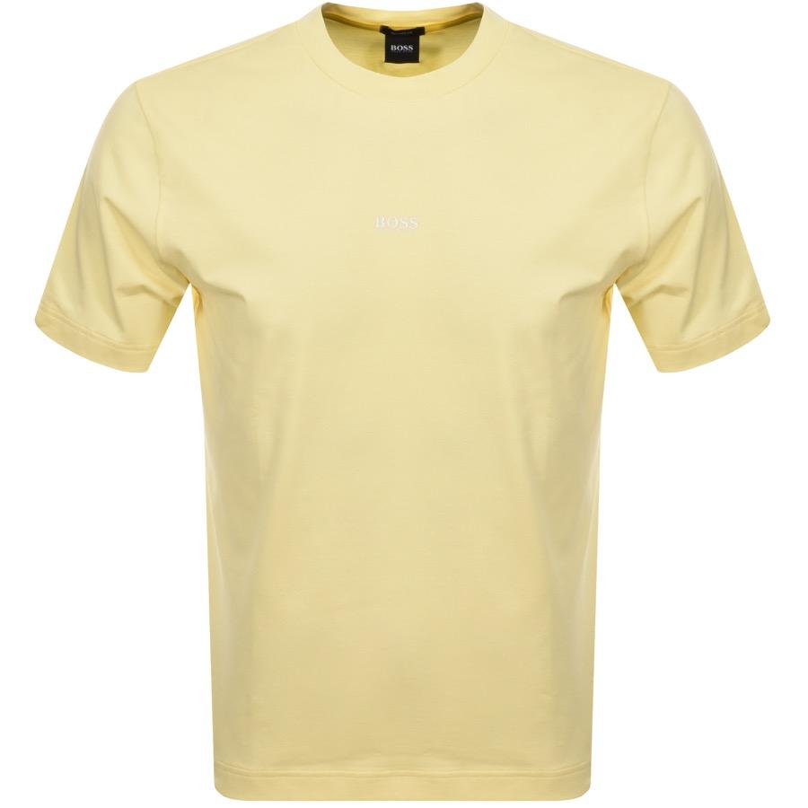 BOSS by Hugo Boss Cotton Boss Tchup T Shirt in Yellow for Men - Lyst