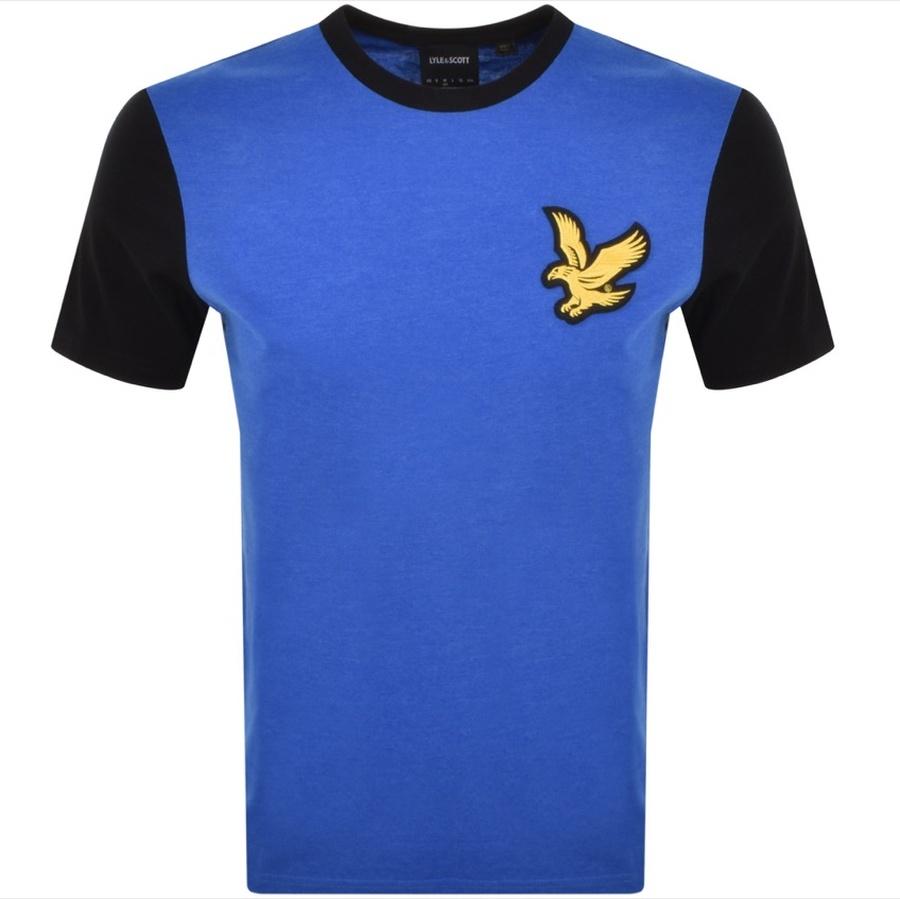 Lyle and scott blue t shirt Clearance