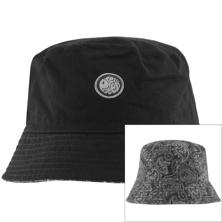 pretty green reversible paisley print bucket hat