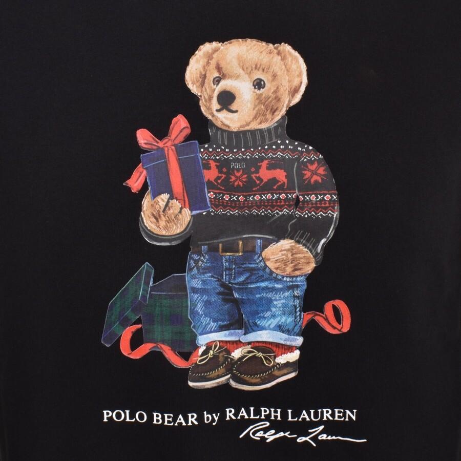 Ralph Lauren Gift Bear Logo Hoodie in Black for Men | Lyst