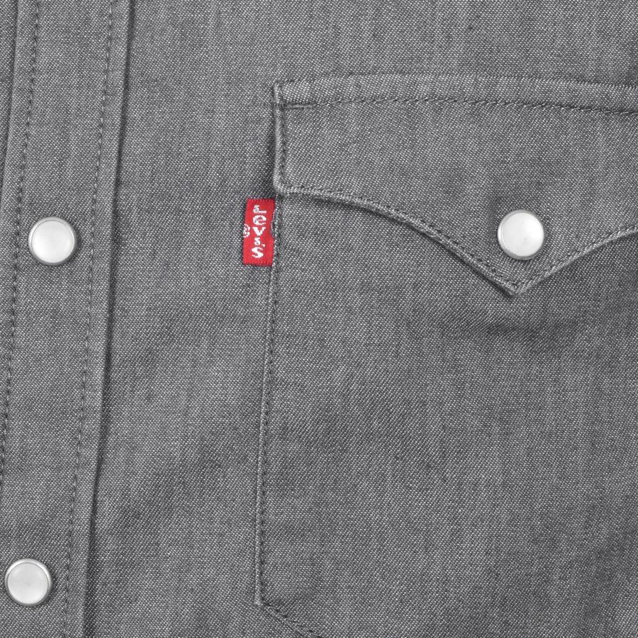 levis grey denim shirt