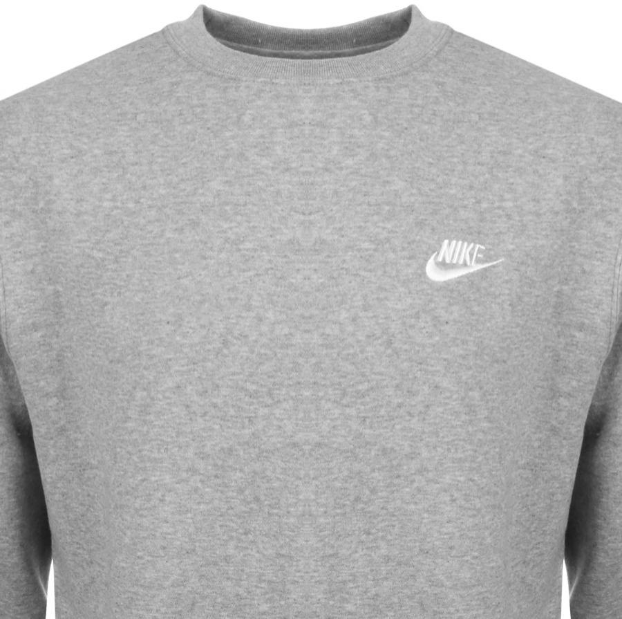 nike grey crew sweatshirt