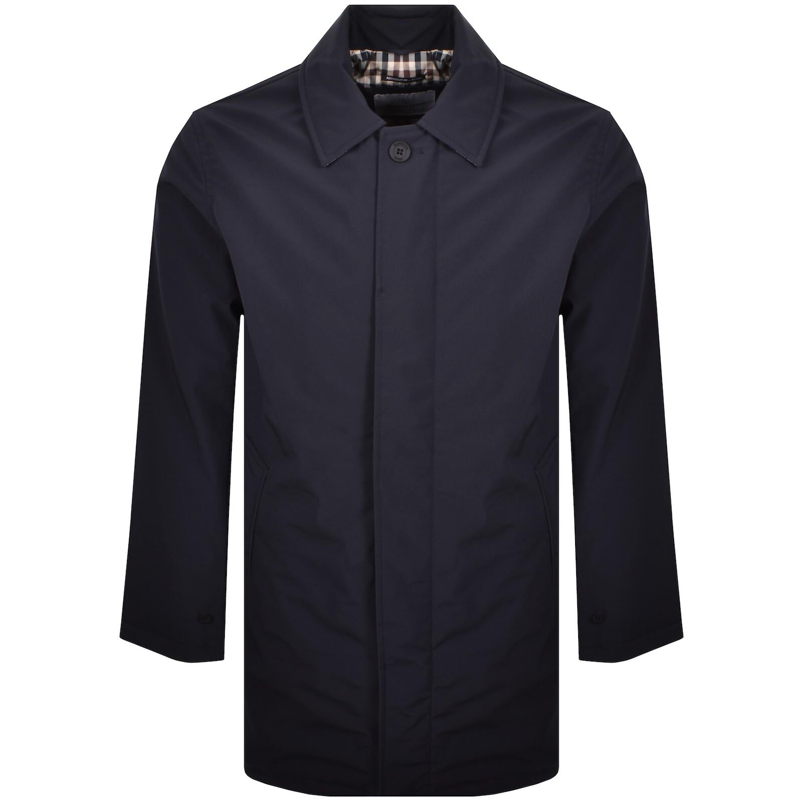 Ppsnabha Aquascutum Broadgate Raincoat Navy Aquascutum Iconic