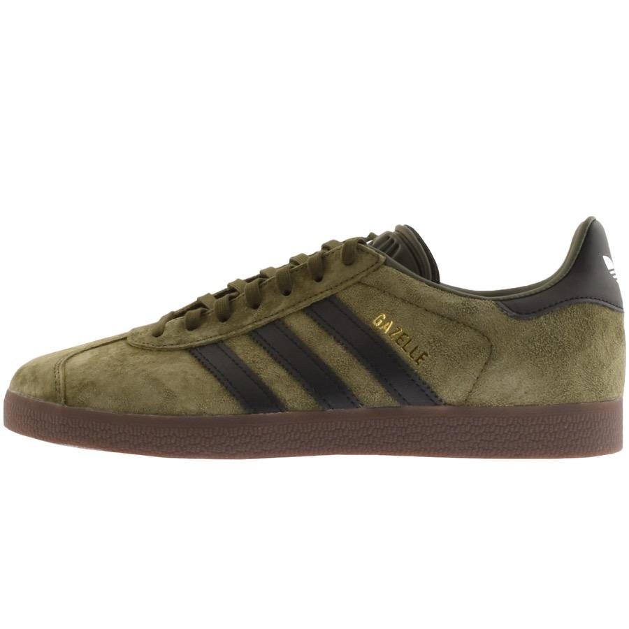 adidas green suede gazelle