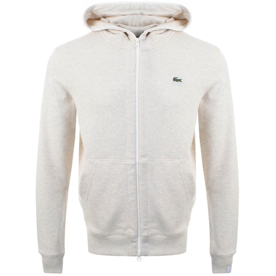 lacoste cream hoodie