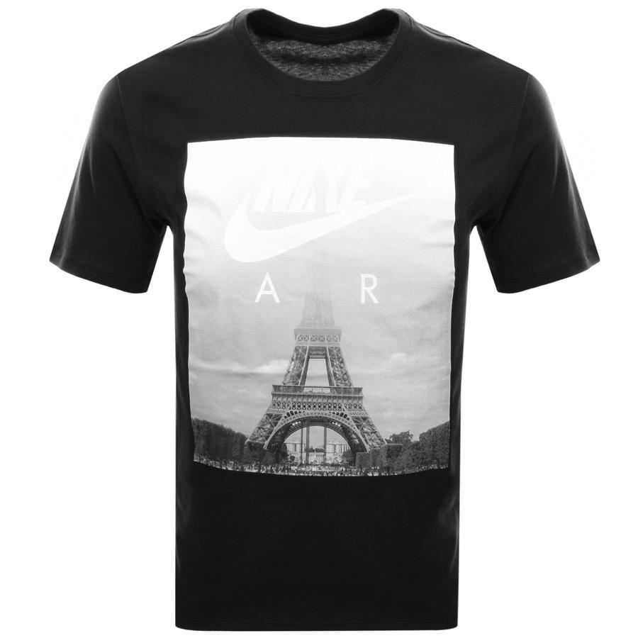 Nike Air 2 Eiffel Tower Logo T Shirt Black for Men | Lyst UK