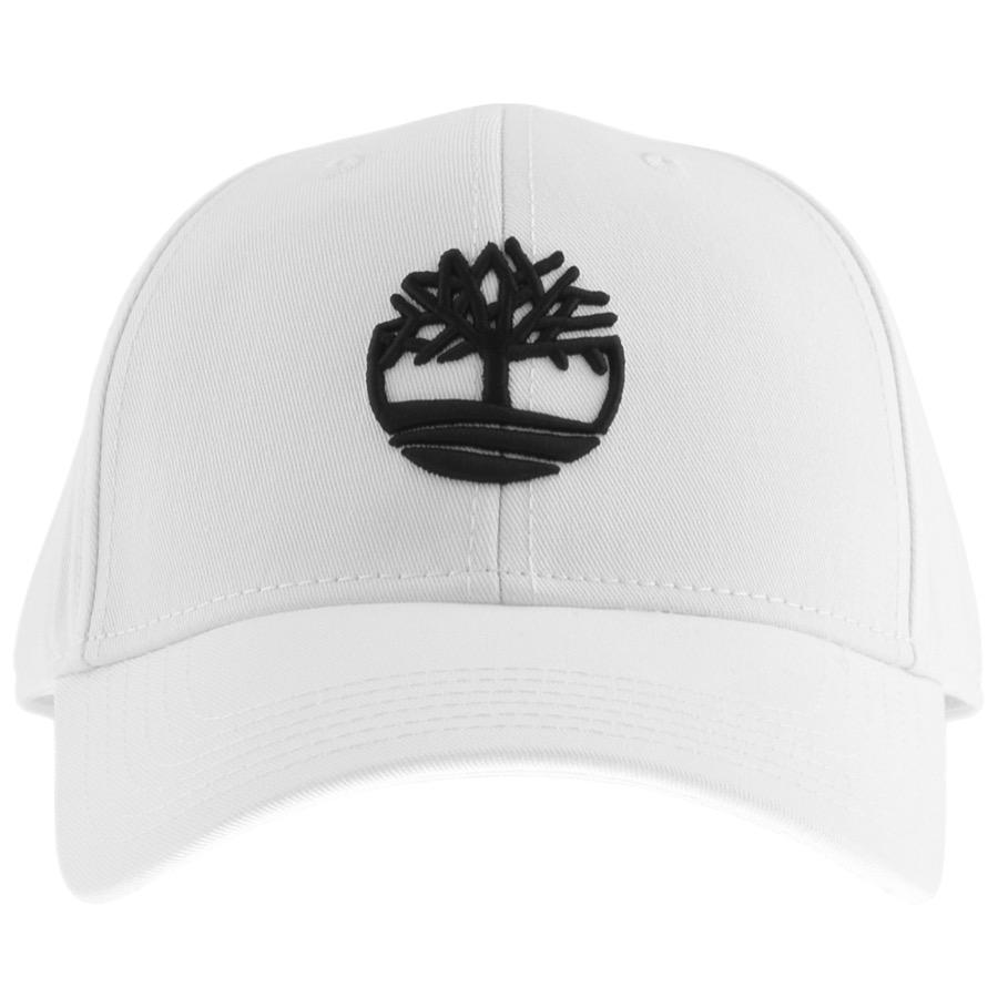 Timberland 3d Logo Baseball Cap in White for Men | Lyst