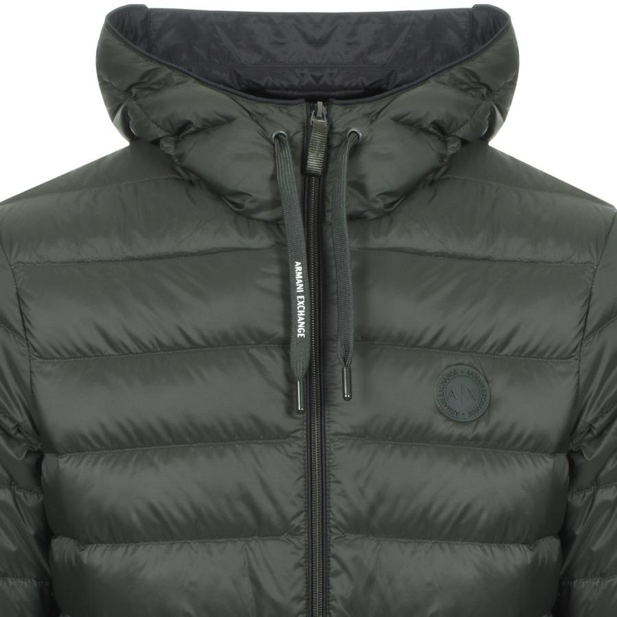 armani exchange hooded down jacket