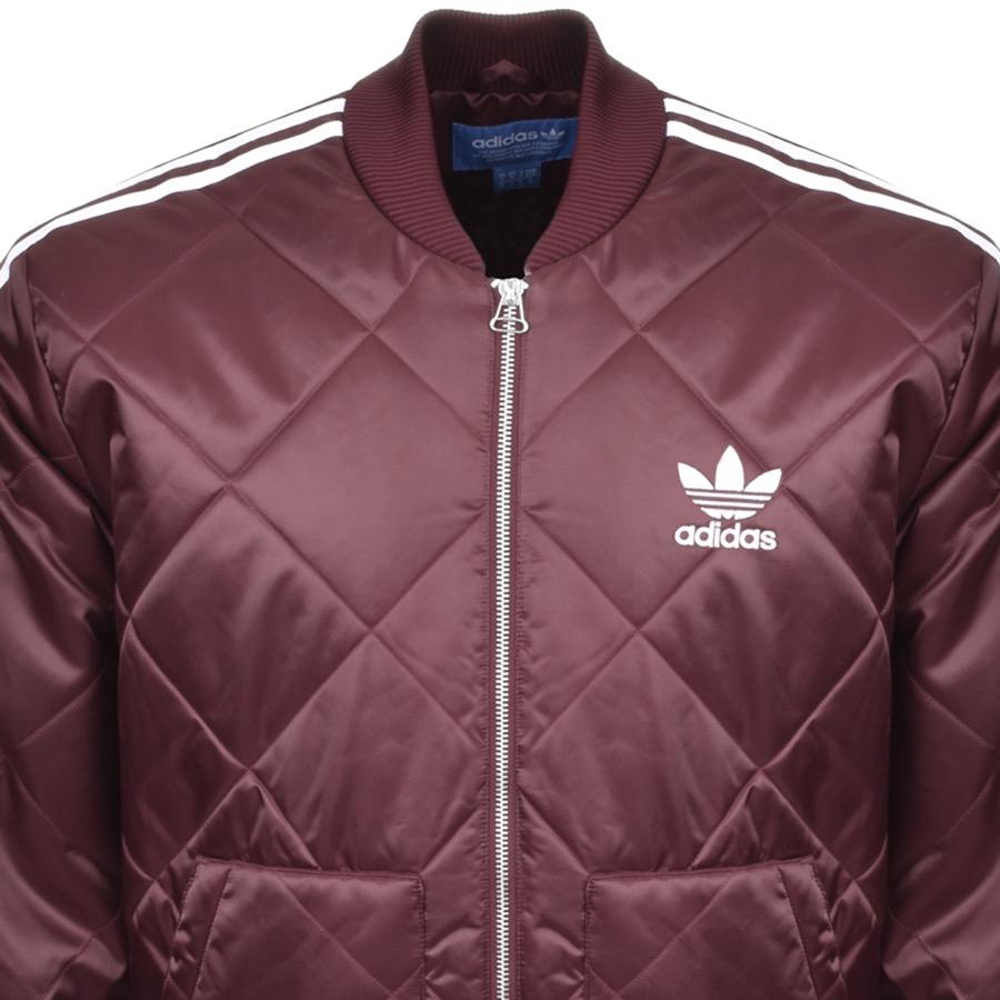 adidas superstar jacket burgundy