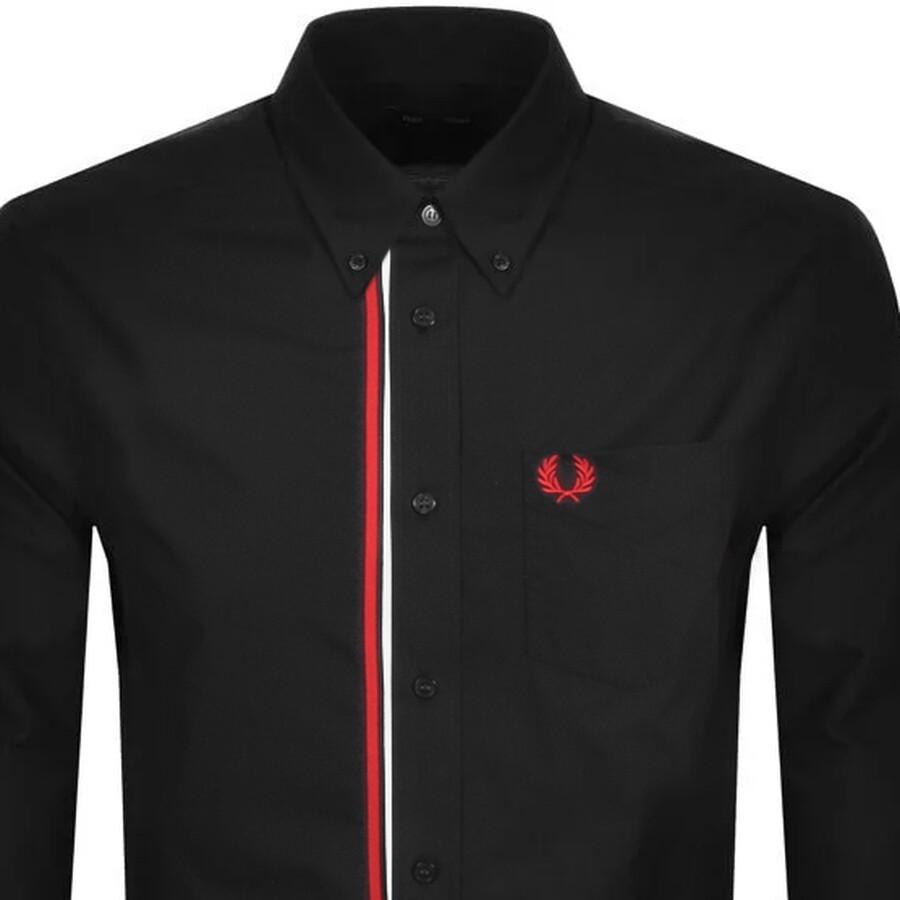 Long Sleeved Taped Placket Shirt 