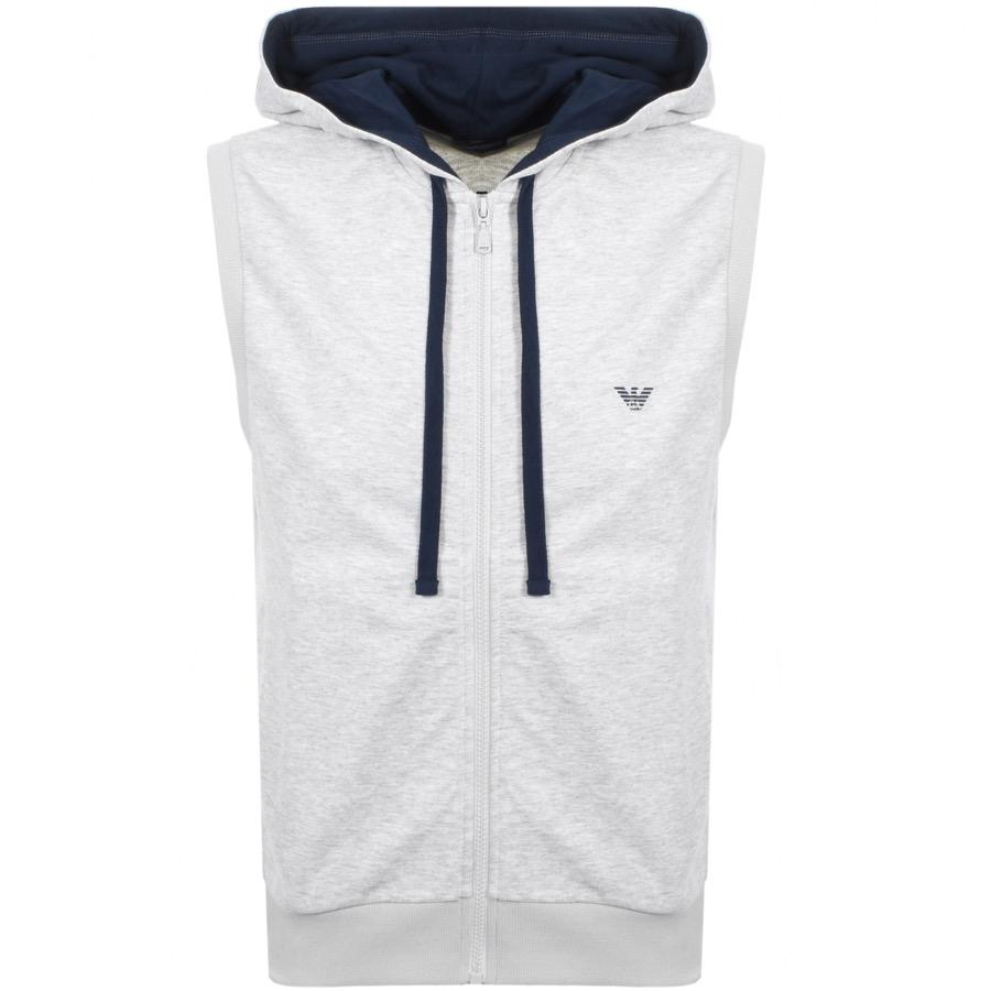 full zip sleeveless hoodie