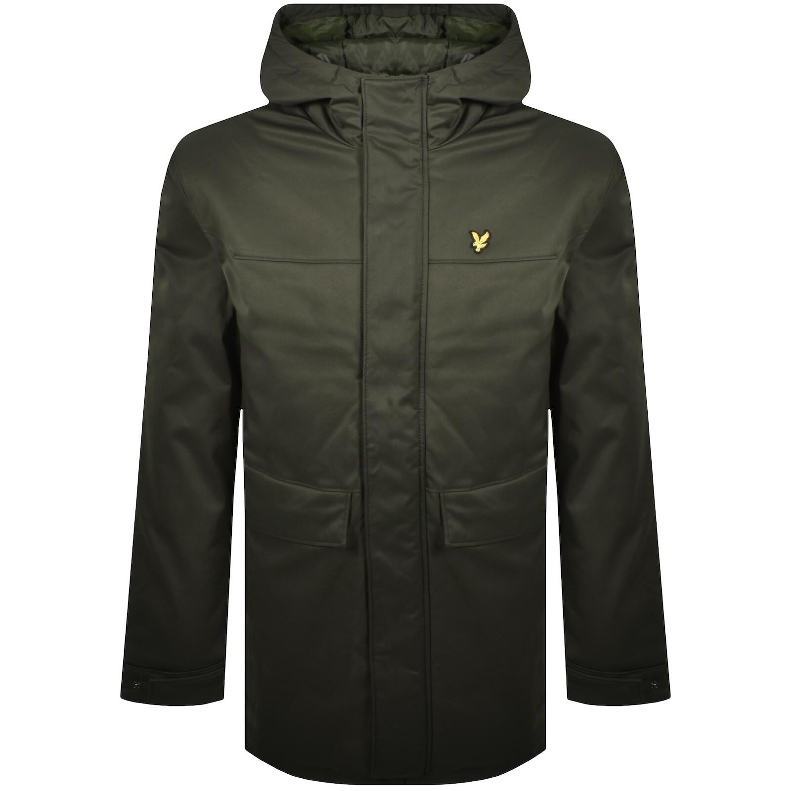 Lyle Scott Wadded Longline Parka in Green for Men Lyst UK
