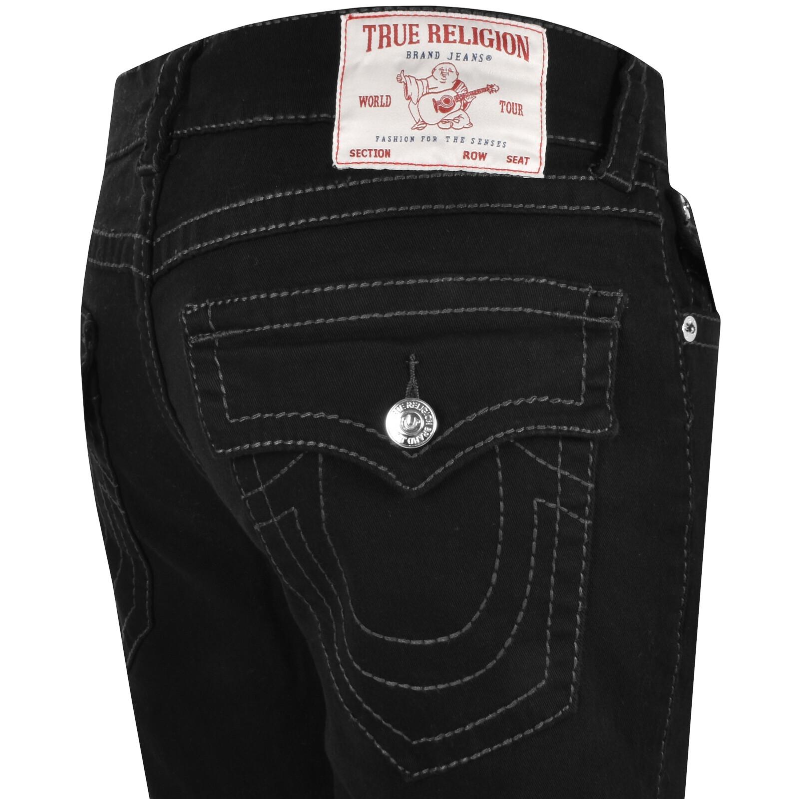 TRUE RELIGION Ricky Relaxed Straight Jeans in Black for Men | Lyst UK