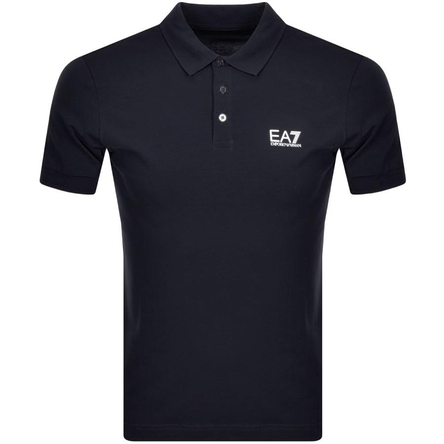 EA7 Emporio Armani Short Sleeved Polo T Shirt in Blue for Men | Lyst