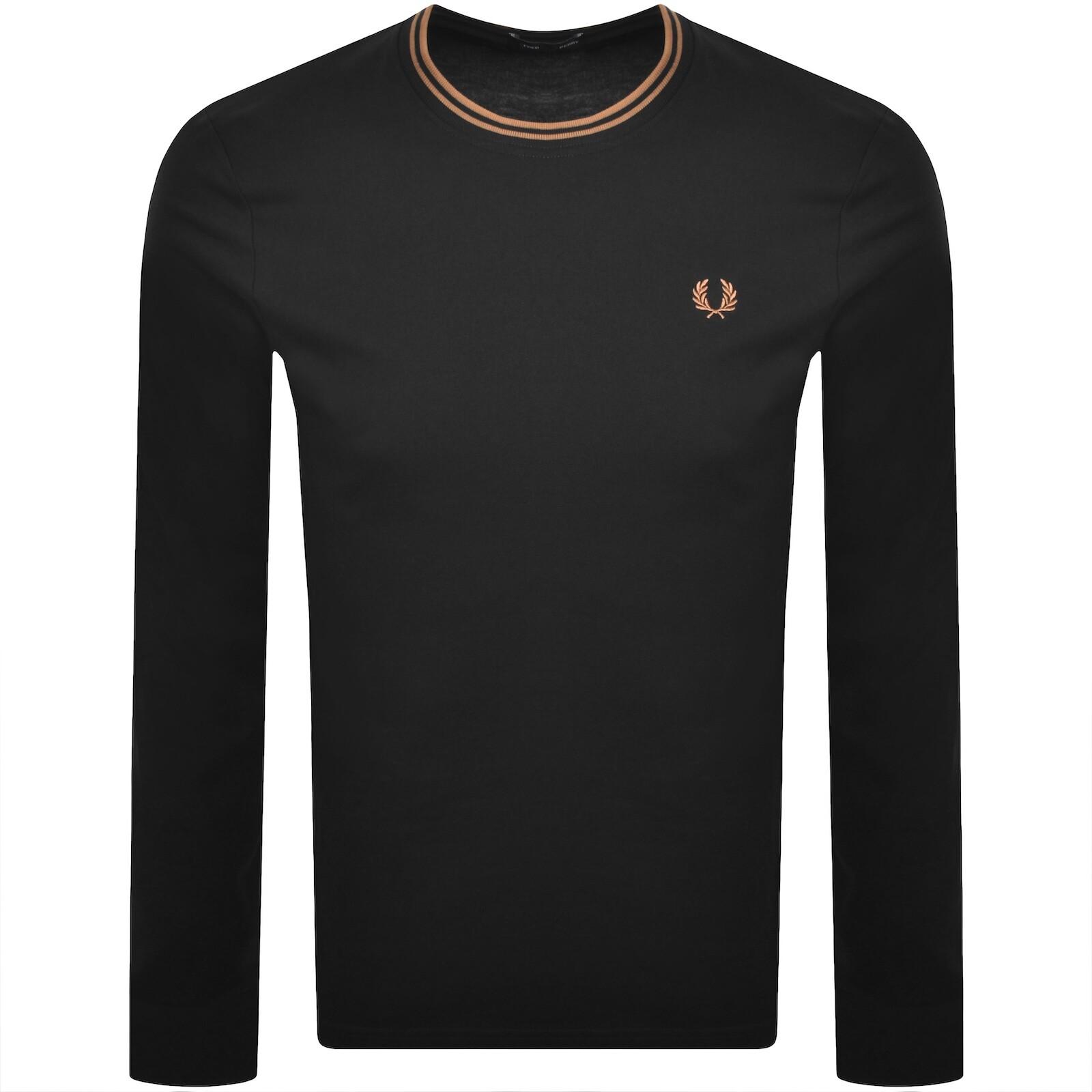 【FRED PERRY】Long sleeves Crew Neck T-shirt ☆大人気☆ T-shirts Fred Perry Long Sleeve Crew Neck T-Shirt | The Firm