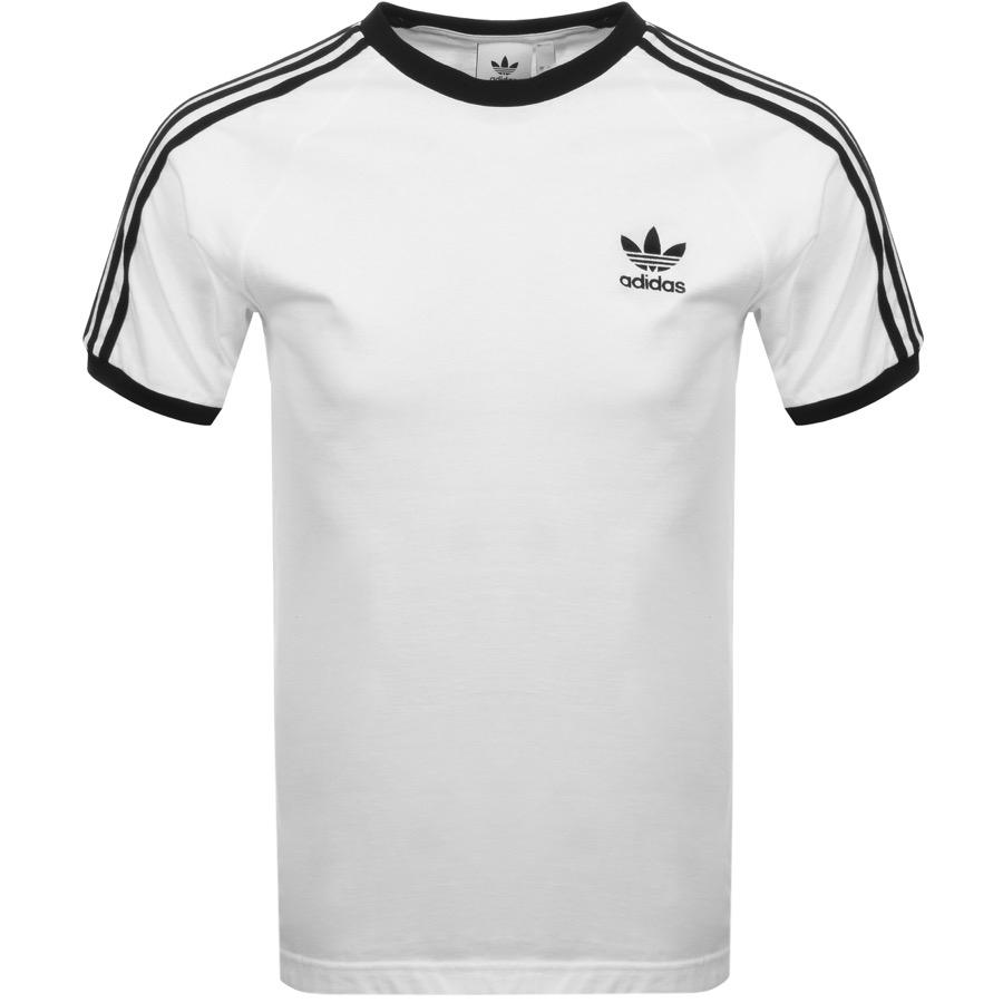 adidas originals california 3 stripe t shirt black