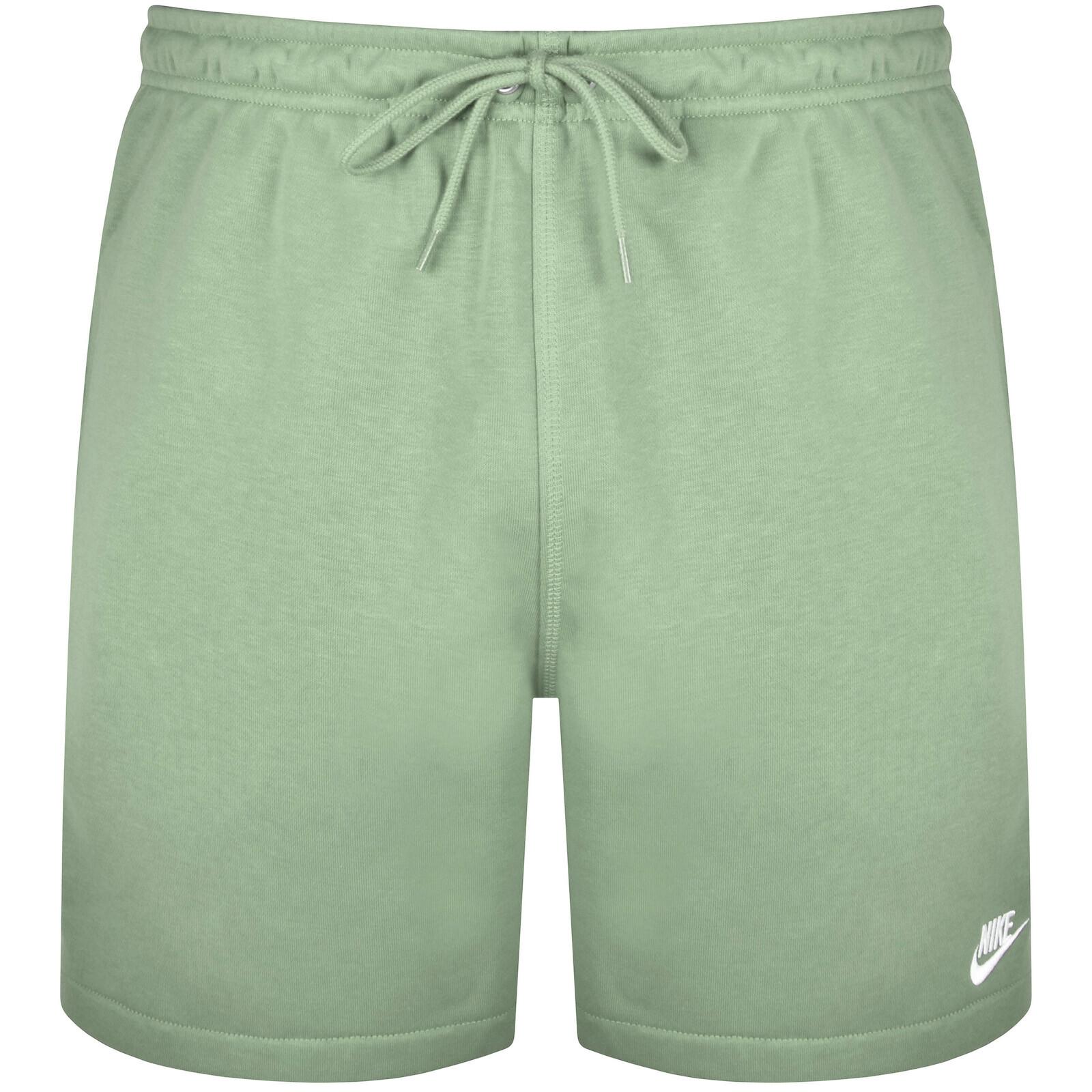 Green nike sweat shorts hotsell