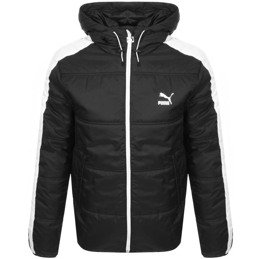 PUMA Synthetic Classics Padded Jacket in Black for Men - Lyst