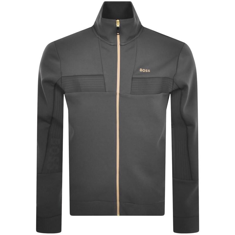 BOSS Boss Skaz 1 Full Zip Sweatshirt in Grey for Men | Lyst UK