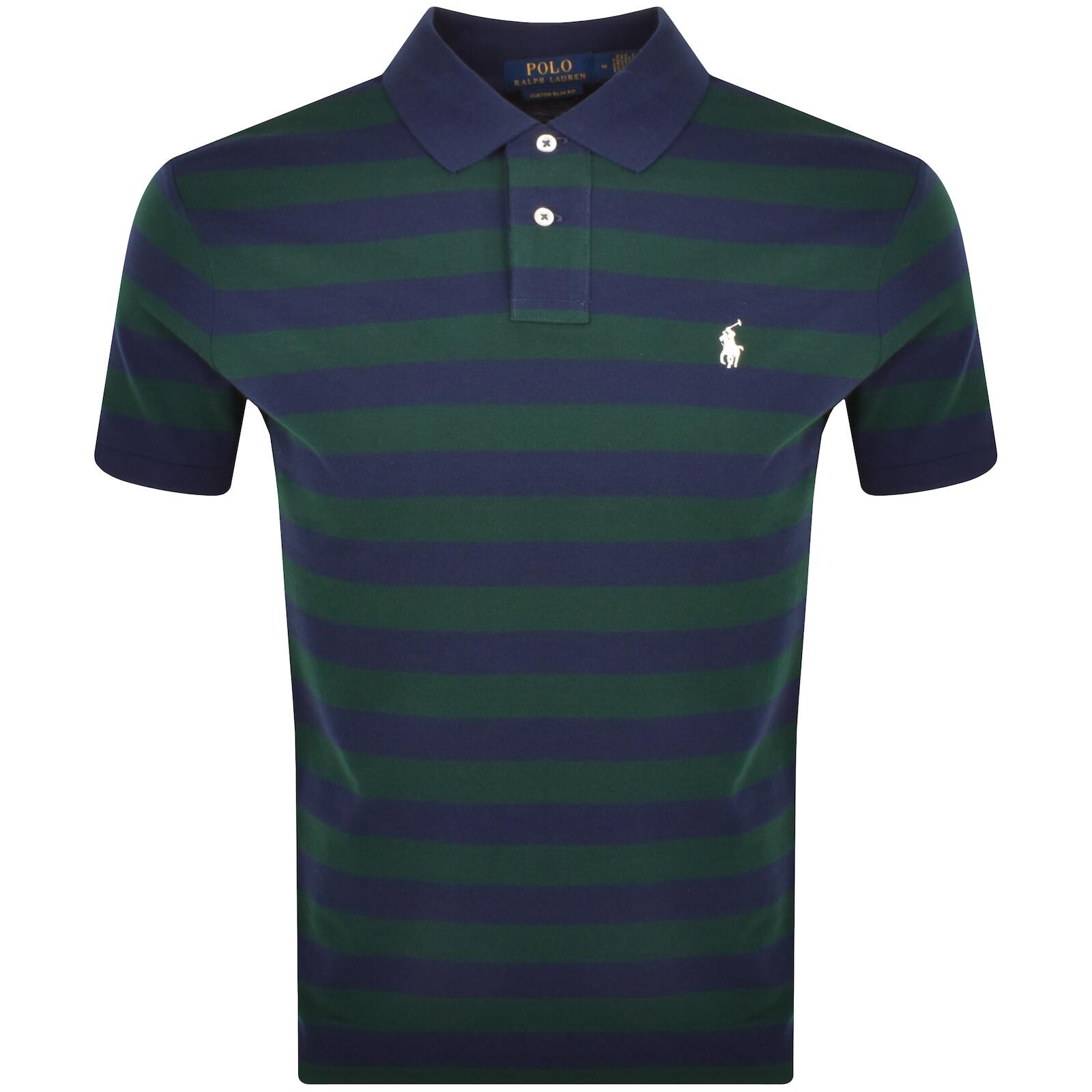 Ralph Lauren Classic Slim Fit Polo T Shirt in Blue for Men Lyst UK