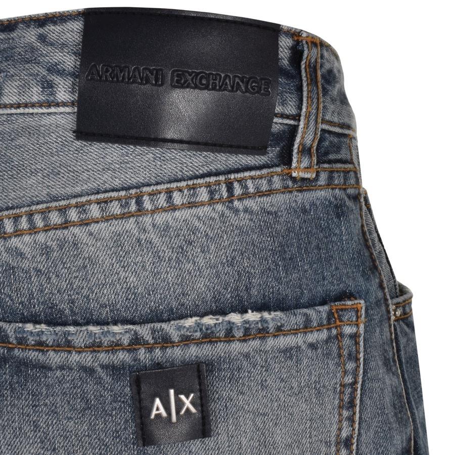 Armani Exchange Tapered Fit Jeans in Blue for Men | Lyst