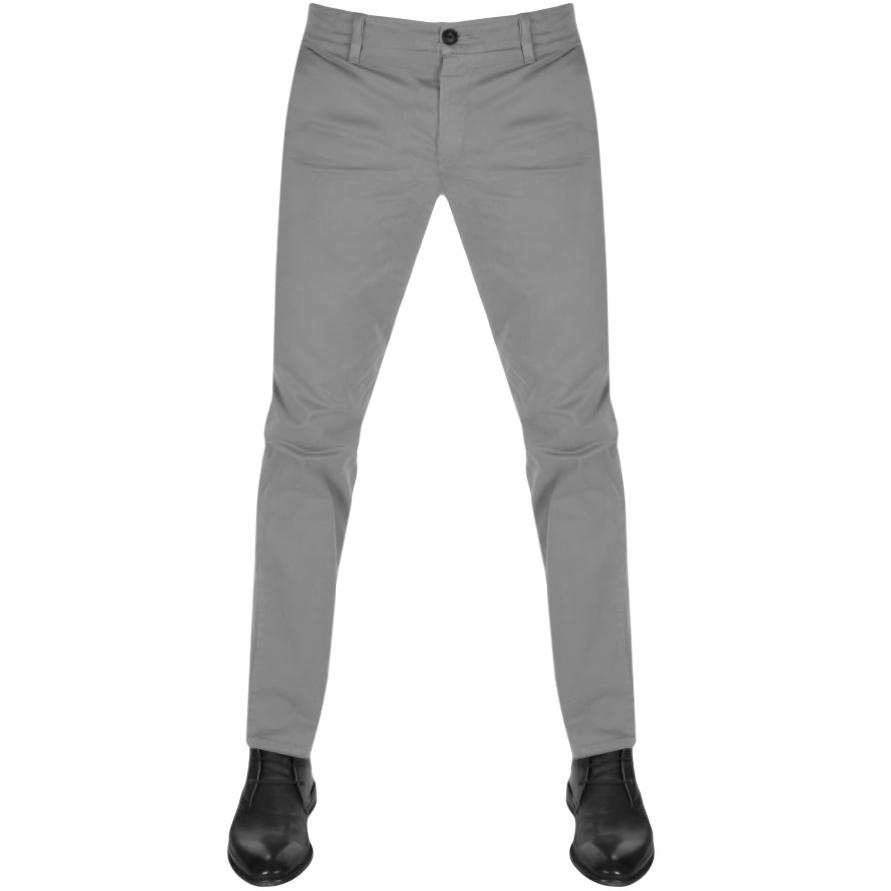 BOSS by HUGO BOSS Cotton Boss Schino Slim D Chinos in Grey (Gray) for Men -  Lyst