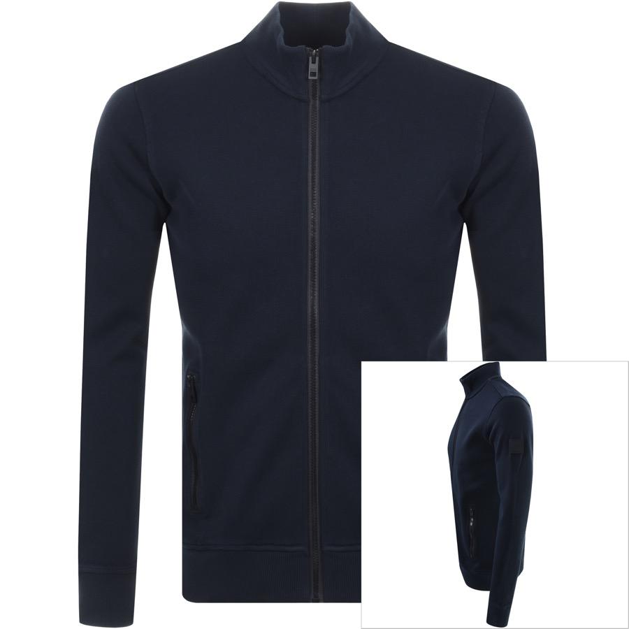 Lyst - BOSS by Hugo Boss Zildman Full Zip Sweatshirt Navy in Blue for Men