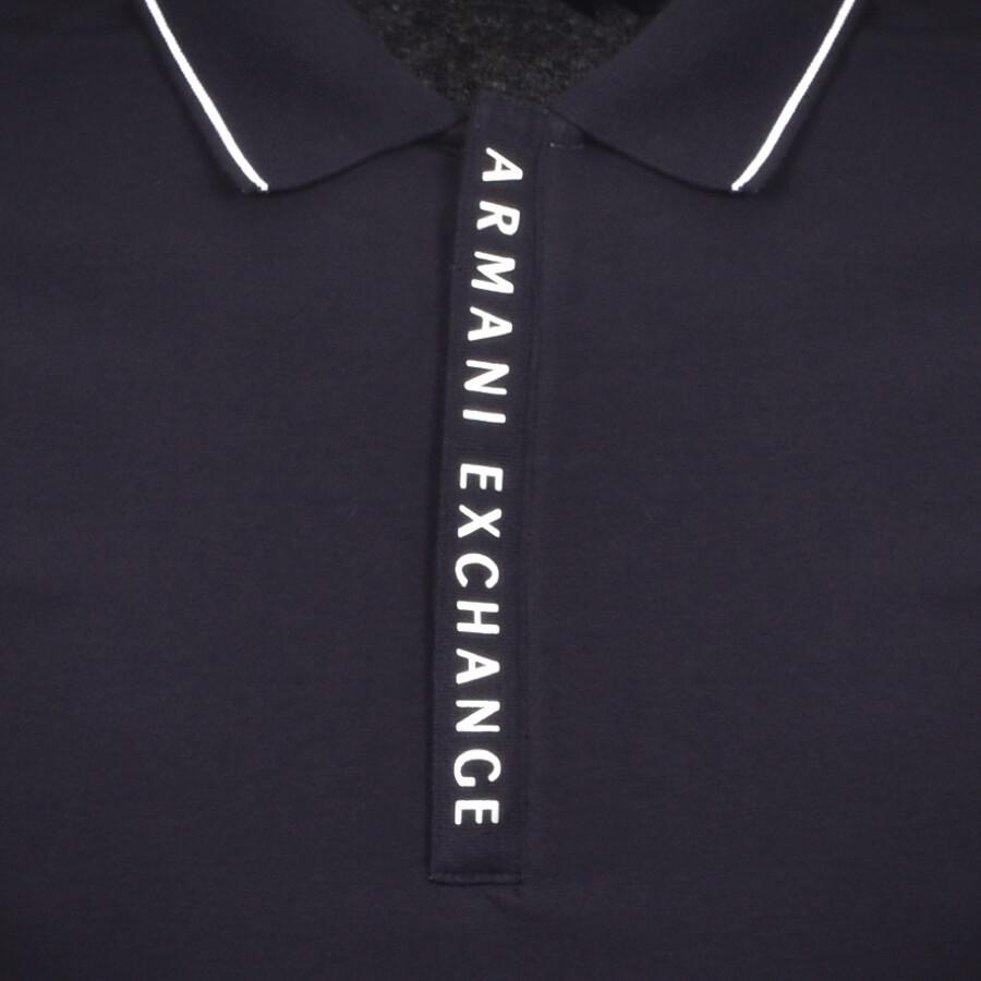 Universal distorsión huella Armani Exchange Short Sleeved Polo T Shirt in Blue for Men | Lyst