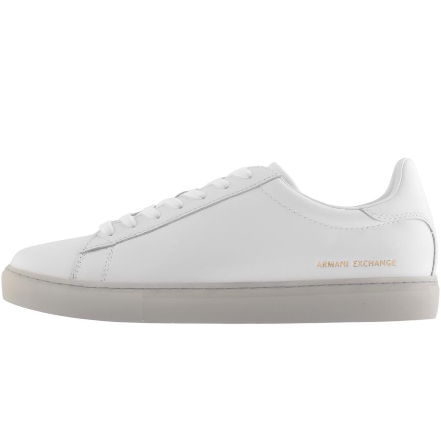 Armani Exchange Lace Logo Trainers in White for Men - Lyst