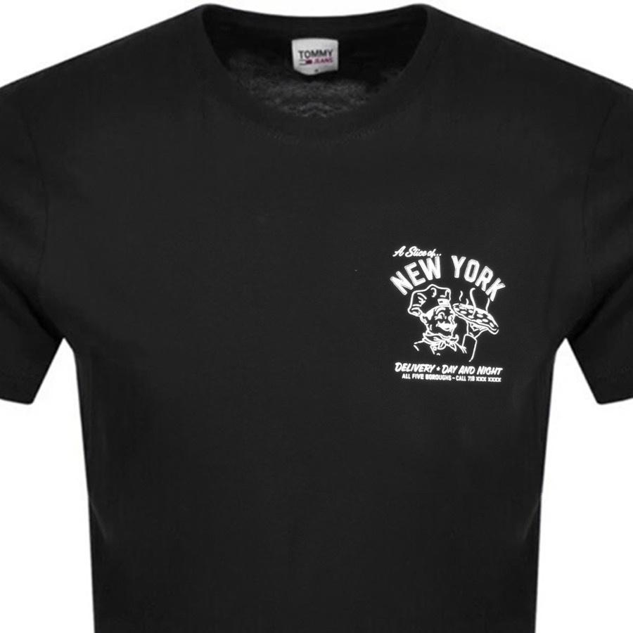 Tommy Hilfiger Best Pizza Logo T Shirt in Black for Men | Lyst