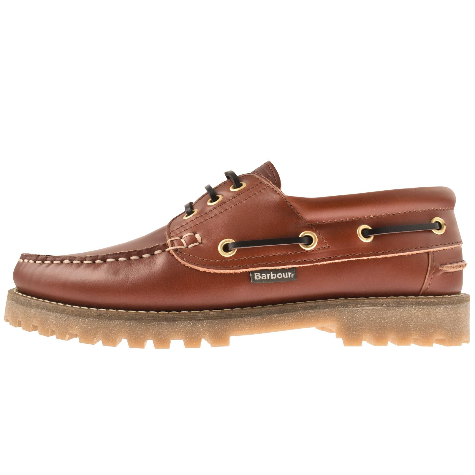Barbour Deck Boat Shoe Tan in Brown for Men Lyst UK