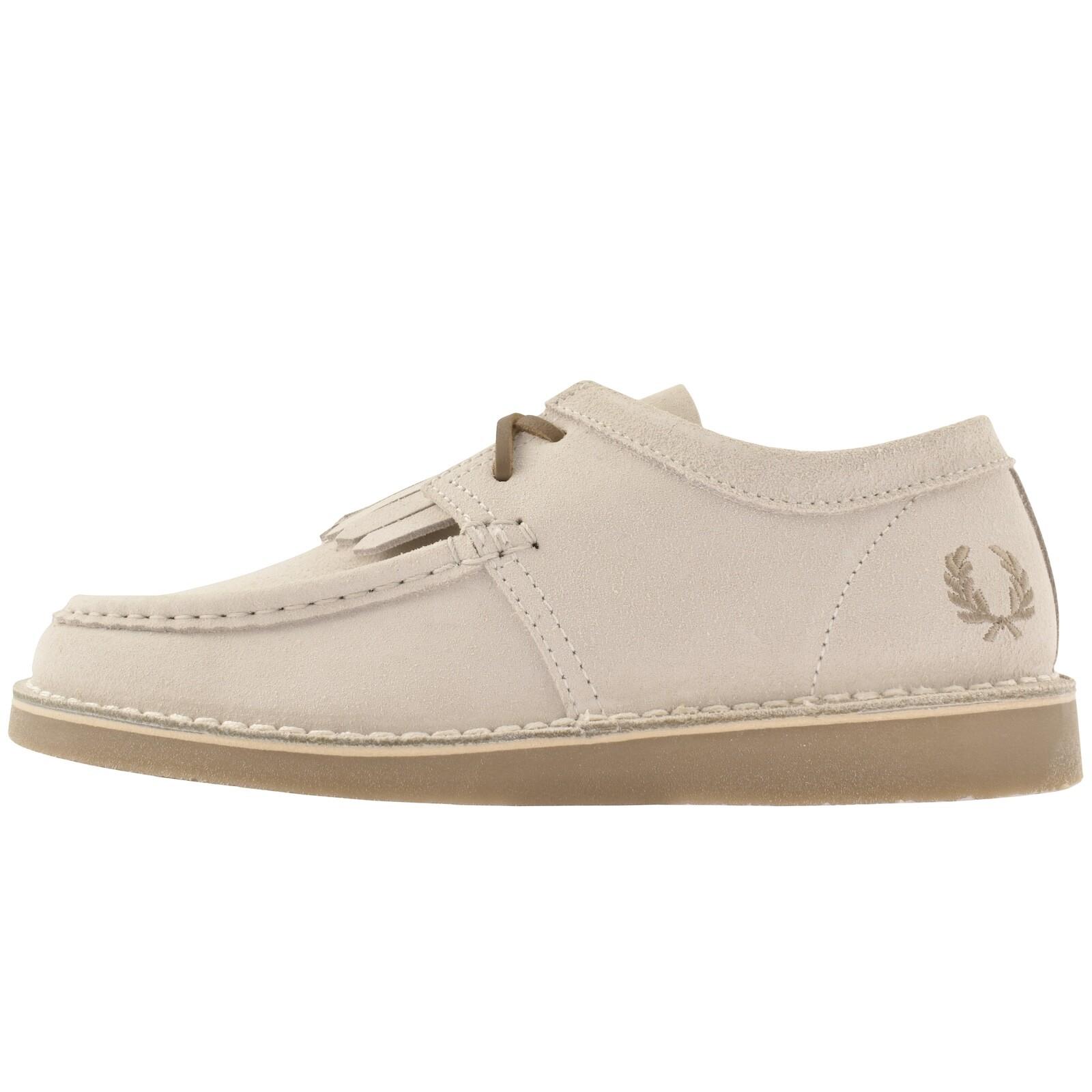 Fred Perry Kenny Low Suede Shoe in Natural for Men Lyst UK