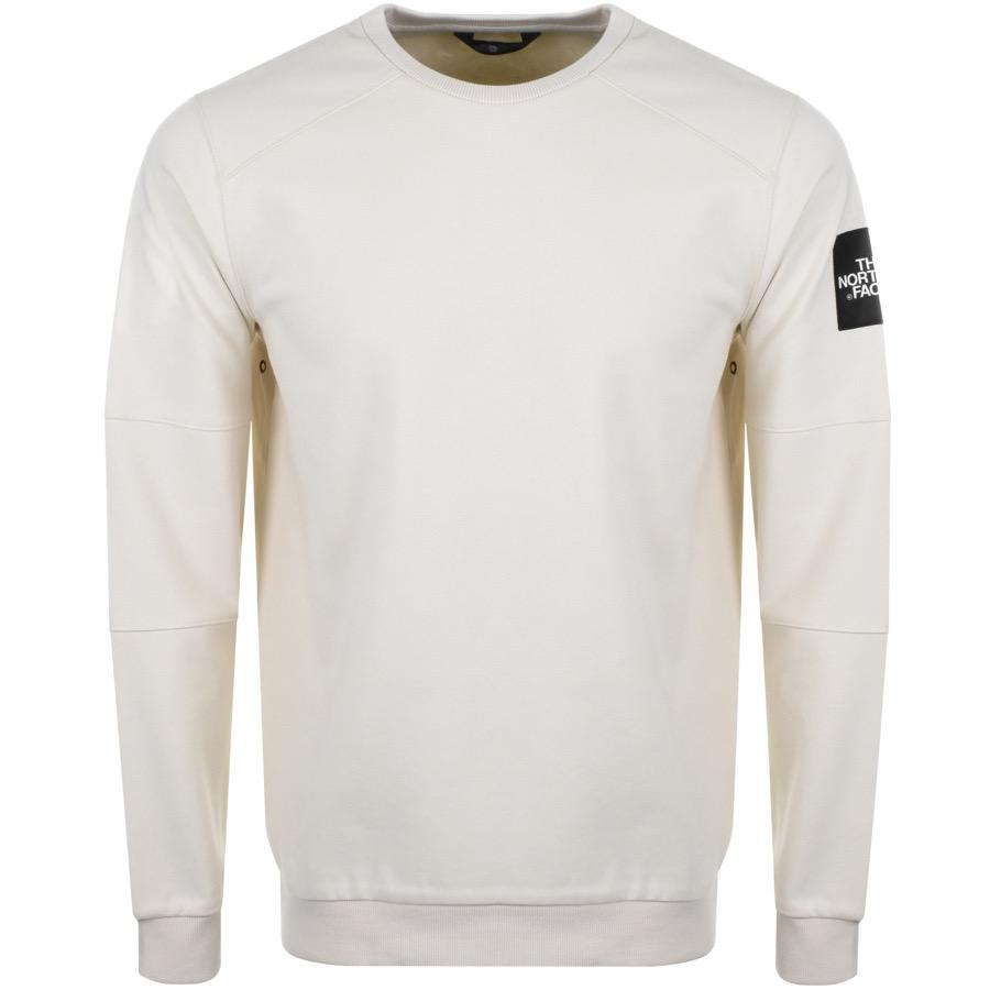 cream north face hoodie