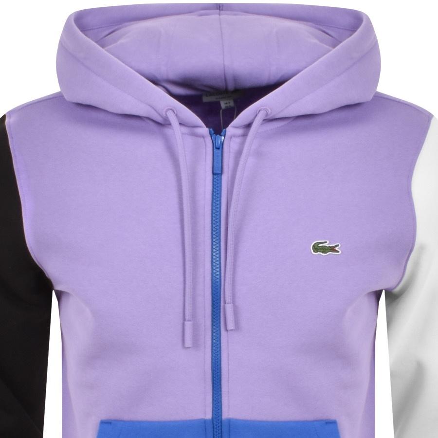 Lacoste Full Zip Hoodie in Purple for Men | Lyst