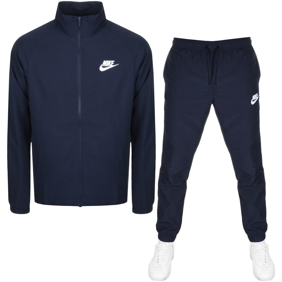nike dark blue tracksuit