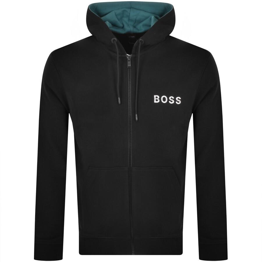 BOSS by HUGO BOSS Boss Sanem Full Zip Hoodie in Black for Men | Lyst