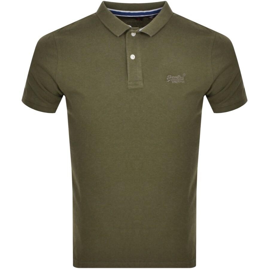 Men Shirt in Lyst | Superdry T Polo Green Classic for Pique