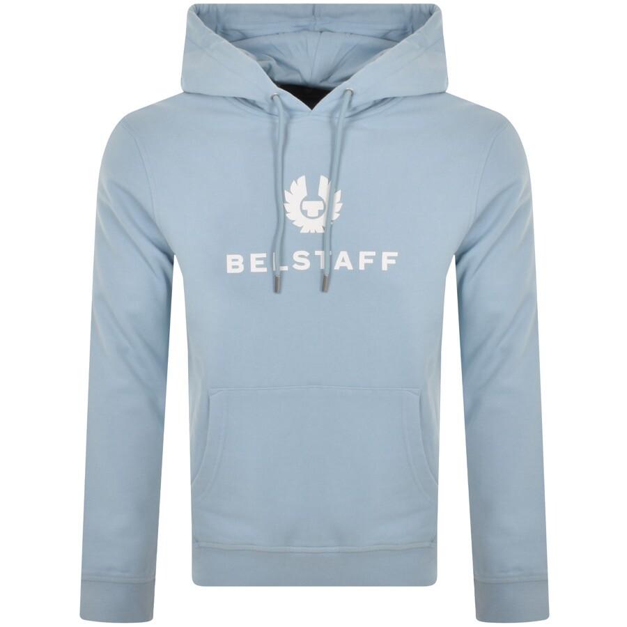 Belstaff Signature Logo Hoodie in Blue for Men Lyst