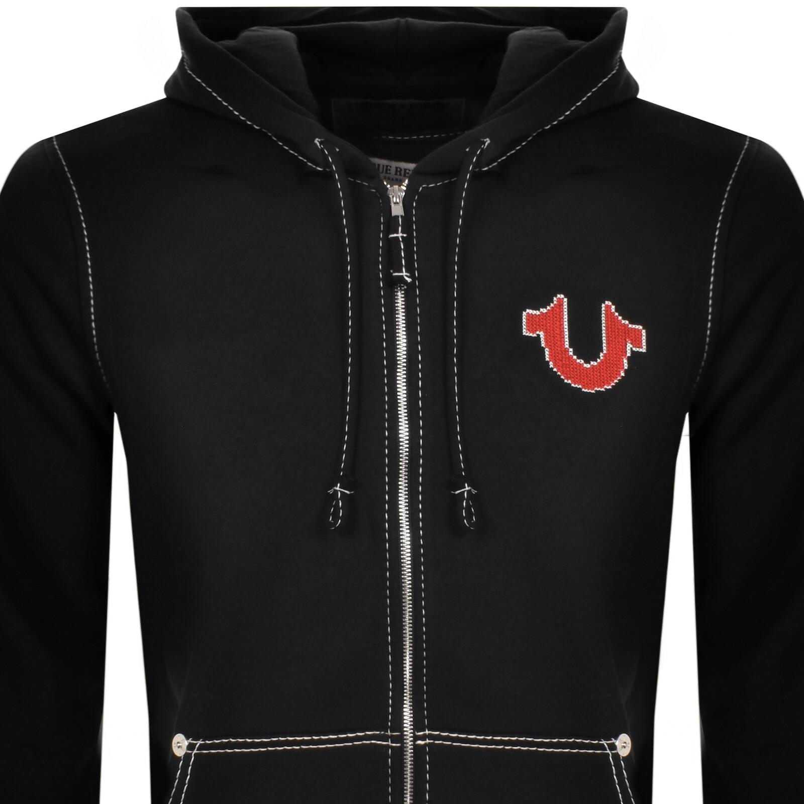 True religion double puff hoodie new arrivals