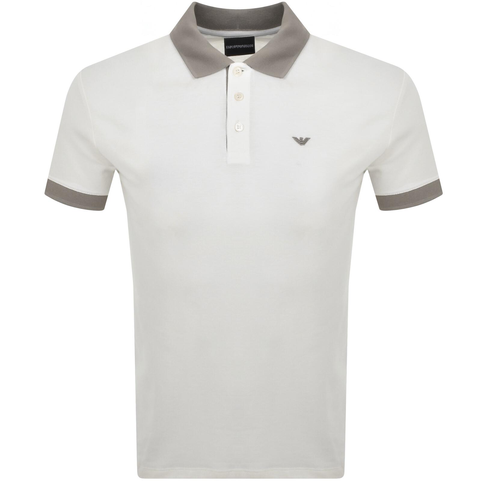 Giorgio Armani Emporio Polo T Shirt in Grey for Men Lyst UK